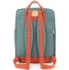 Himawari Tyrkysovo-cihlový prostorný městský batoh