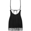 Černá noční košilka Obsessive Lobellis Chemise