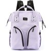 Himawari Lila prostorný dámský batoh z polyesteru