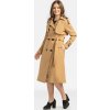 Dámský elegantní dvoudílný světle hnědý trenčkot