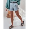 Dámské modré džínové kraťasy SHORT LOVER s páskem