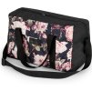 Solier Černá příruční taška s květinovým vzorem (Velikost ONE SIZE)