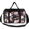 Solier Černá příruční taška s květinovým vzorem (Velikost ONE SIZE)