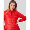 Červená dámská prošívaná přechodová bunda