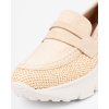 Světle béžové dámské nazouvací tenisky na hrubé podrážce