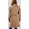 (Vel. M) Klasický dlouhý béžový dámský kabát (Velikost M)