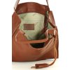 MARCO MAZZINI Hnědá dámská kožená shopper kabelka
