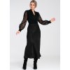 Černá dámská viskózová sukně