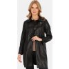 Černý dámský lehký přechodový kabát