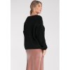 Dámský černý svetr s dlouhými rukávy