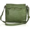 MARCO MAZZINI Kožená crossbody kabelka - zelená