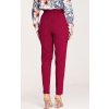 Dámské vínové elegantní kalhoty s páskem