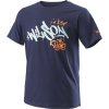 Tmavě modré chlapecké tenisové tričko Wilson Paris Hope Tech Youth Tee (Velikost L)