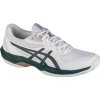 Bílé pánské tenisky na antuku s tmavě zelenými prvky ASICS Gel-Challenger 14 Clay/OC (Velikost 42)