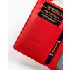 Peterson Červená střední peněženka Y509 (Velikost ONE SIZE)