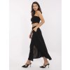 Černá dámská viskózová midi sukně