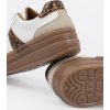 Dámské béžovo-bílé sneakersy s leopardími vsadkami