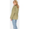 Khaki lehká dámská parka na zip