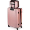 Solier Růžový cestovní kosmetický kufr NOEL