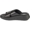 černé dámské pantofle na platformě FitFlop F-Mode Flatform (Velikost 36)