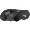 černé dámské pantofle na platformě FitFlop F-Mode Flatform