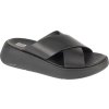 černé dámské pantofle na platformě FitFlop F-Mode Flatform
