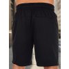 Černé pánské látkové kraťasy s kapsami na zip
