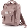 Tmavě růžový prostorný, městský batoh s přihrádkou pro notebook - Himawari