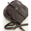 MARCO MAZZINI Tmavě hnědá dámská vintage retro kabelka přes rameno (Velikost ONE SIZE)