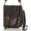 MARCO MAZZINI Tmavě hnědá dámská vintage retro kabelka přes rameno (Velikost ONE SIZE)