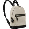 Peterson Béžový dámský batoh z kůže a plátna