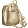Peterson Módní zlatý prošívaný dámský batoh se stříbrným kováním