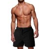 Černé pánské koupací šortky s elastickým pasem