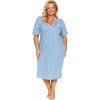 Světle modrá dámská noční košile pro plnoštíhlé Doctor Nap