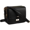 Peterson Černá dámská crossbody kabelka se dvěma popruhy