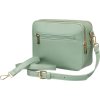 Peterson Světle zelená dámská crossbody kabelka se dvěma popruhy