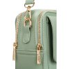 Peterson Světle zelená dámská crossbody kabelka se dvěma popruhy