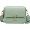 Peterson Světle zelená dámská crossbody kabelka se dvěma popruhy