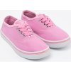 Světle růžové dětské plátěné tenisky