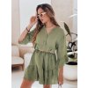 Zelené dámské mušelínové šaty LYVONNE