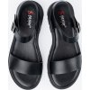 Černé dámské sandály na platformě