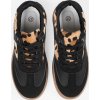 Černé dámské sneakersy s leopardími vsadkami