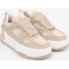 Béžové dámské sneakersy s krajkou