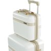 Smetanový malý cestovní kufřík Solier Nokiro