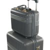 Tmavě šedý malý cestovní kufřík Solier Nokiro