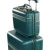 Tmavě zelený malý cestovní kufřík Solier Nokiro