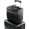 Černý malý cestovní kufřík Solier Nokiro