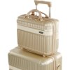 Zlatý malý cestovní kufřík Solier Nokiro
