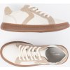 Bílo-béžové dámské kožené sneakersy Sergio Leone (Velikost 36)