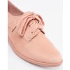 Světle růžové dámské polobotky s vázáním